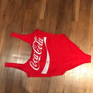 Red, coca-cola one piece